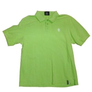 South Pole Vintage Retro Authentic Collection Polo Shirt Size XL Lime Green